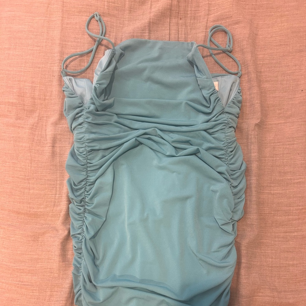 Selfie Leslie blue bodycon mini dress